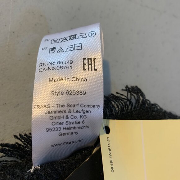 Fraas The Scarf Co Square Four Way Blanket Wrap Multicolor Floral NWT $48 - Picture 9 of 9